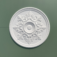 Plaque décorative de plafond blanc polyuréthane OEM ODM de luxe grand plafond médaillon de moulage décoratif avec 3D