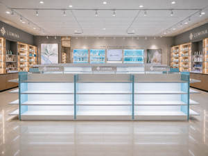 Custom Beauty Skincare Store Design Cosmetic <b>Display</b> <b>Cabinets</b> Modular Retail Fixtures Modern Minimalist Shop Interior Solution - Product Image 2