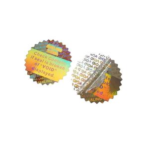 Honeycomb/VOID Tamper Evident One-Off Chống Giả Mạo 3D Hologram Kim Loại Sticker Với Biểu Tượng Tùy Chỉnh - Product Image 2