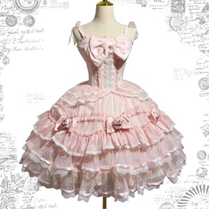 Vestido Original Lolita Moonlight Mirror JSK, Elegante y Dulce, Falda de Poliéster para Mujer Adulta, Estilo Princesa, Disfraz de Cosplay - Product Image 1