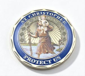 Pièce de collection franc-maçonnique en cuivre, impression UV couleur, vente directe usine, pour collection de croyances religieuses, vente transfrontalière - Product Image 2