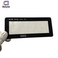 Panneau frontal en acrylique OEM avec écran tactile LCD haute définition et superposition graphique, pour la protection de l'écran de contrôle.