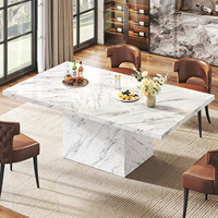 Ensemble de table à manger en bois sur mesure OEM, 6 places, production de masse, fabriqué en Chine avec un design de structure en acier robuste de qualité