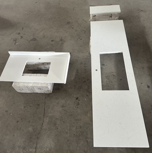 Polished Carrara White Quartz Slab 2cm 3cm Artificial Stone for Engineered Projects Material - Product Image 6