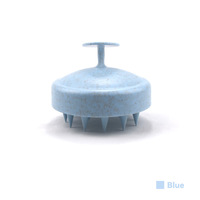 Brosse à cheveux en silicone imperméable pour le cuir chevelu, en paille de blé BL, vente en gros