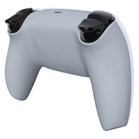 Coque arrière personnalisée grise eXtremeRate Soft Touch Grip pour manette PS5