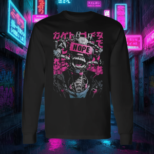 Camiseta de Manga Larga con Diseño de Robot Cyberpunk Y2k Techwear Manga Anime Estilo Japonés - Product Image 3