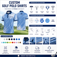 Camiseta de Golf Deportiva y Casual, Cómoda, para Golf, Fútbol Callejero, Polo Deportivo Estampado para Hombre con Cuello