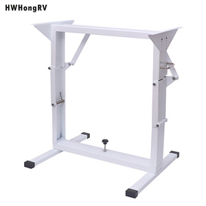 <b>Adjustable</b> RV <b>Table</b> Frame Metal Folding <b>Legs</b> Lightweight <b>Height</b> <b>Adjustable</b> For Camping Outdoor Use - Product Image 3