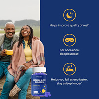 Gomitas Herbales para Dormir, Fabricante de Suplementos de Marca Privada OEM, Ashwagandha, Raíz de Valeriana, Apoyo para la Relajación, Venta al Por Mayor, ISO