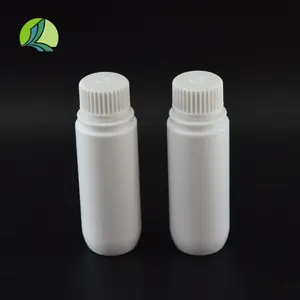 Fabrika doğrudan 40ml beyaz PET plastik reaktif şişe laboratuvar kullanımı için vidalı kapak özelleştirilebilir ilaç flakon ile