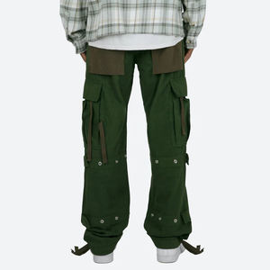 Pantalones informales de verano con bolsillos holgados OEM personalizados para hombre, pantalones con cordón y bolsillos, pantalones Cargo para correr para hombre - Product Image 4