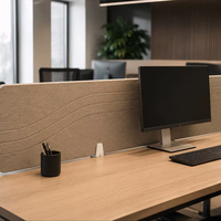 Écran de bureau TAcoustic |   Diviseur de bureau en PET pour la réduction du bruit et l'intimité