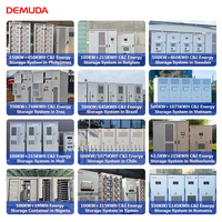 DEMUDA Sistem Penyimpanan Baterai Lithium Lifepo4 All-in-One Komersial dan Industri Energi Surya Ess 50kw 100kw 100kwh 215kwh yang Dapat Disesuaikan