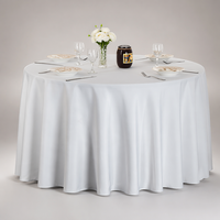 Nappe de table moderne en polyester Roche 180g, ronde et rectangulaire, pour événements de mariage, tables rondes/carrées et utilisation en extérieur