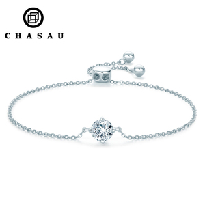 <span class=keywords><strong>Bracelets</strong></span> et Joncs en Argent Sterling S925 avec <span class=keywords><strong>Moissanite</strong></span> 1 Carat (1,0 Carat) 6,5 mm – Bijoux de Luxe Tendance pour Femme – Meilleures Ventes - Product Image 1