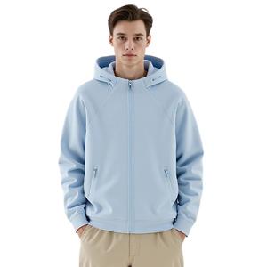 Sudaderas con capucha y cremallera unisex personalizadas para hombre, de jersey grueso y color liso, estilo casual. - Product Image 1