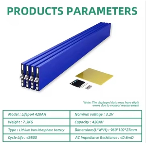 แบตเตอรี่ YANTONG LiFePO4 320Ah 420Ah 560Ah 628Ah 3.2V แบบแท่งปริซึม เกรด A ลิเธียมไอออน 10000 รอบการใช้งาน สำหรับ DIY พลังงานแสงอาทิตย์ - Product Image 2