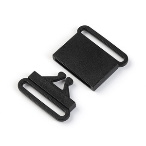 Hebilla de plástico de liberación lateral, 25mm de diámetro interior, color negro, duradera, para bolsos, mochilas, cinturones, accesorios para cascos - Product Image 3