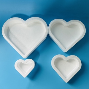 Bọt Bánh Hình Trái Tim Mô Hình <span class=keywords><strong>Polystyrene</strong></span> Phôi Búp Bê Bánh Mô Hình Trang Trí Cho Bánh Trang Trí Đám Cưới Hiển Thị - Product Image 2