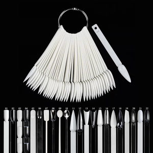 Bin 100Pcs Móng Tay Giả Nghệ Thuật Mẹo Đánh Bóng Gel Màu Thực Hành Gậy Muỗng Hình Dạng Swatch Màu Mẫu Làm Móng Tay Công Cụ Thiết Lập - Product Image 2