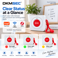 Bouton d'urgence SOS intelligent Tuya WiFi Zigbee sans fil pour personnes âgées avec alerte via application pour la sécurité à domicile