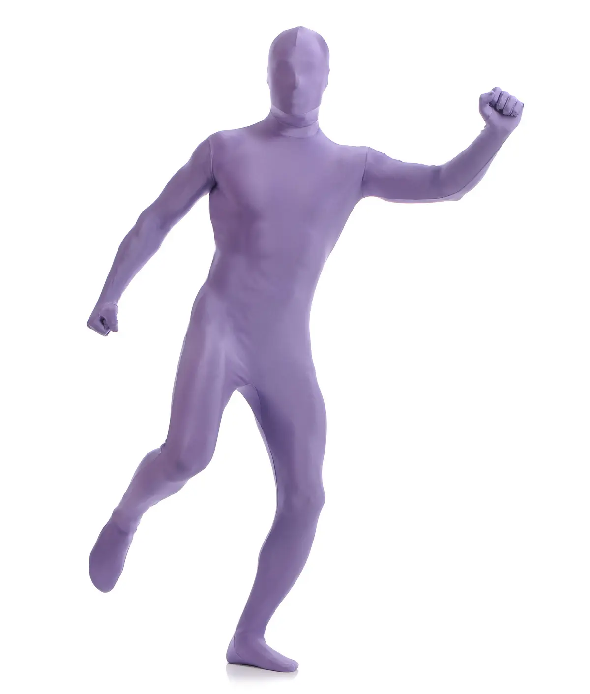 Costume zentai violet uni, costume de cosplay, prêt à l'emploi, livraison rapide