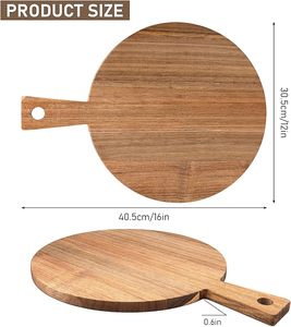 Tabla de cortar de madera personalizada para cocina, juego de tablas de nogal, acacia y bambú con ranura para jugos - Product Image 2