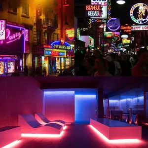 Separate Addressable Sign DIY Material Waterproof Flex Silicone PVC Outdoor Lighting Rope 12 Volt 50m LED Neon Strip LED