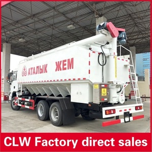 Fabricante directo 40cbm 20 toneladas camión de alimentación de pollo nuevos remolques de transmisión manual diésel para transporte de alimentación a granel - Product Image 5