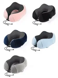 U-образная подушка для шеи из пены с эффектом памяти, охлаждающий набор, подушка для шеи, подушка для шеи для путешествий, 3 в 1