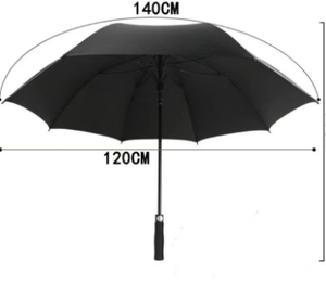 Parapluie de golf pleine fibre à long manche Parapluie publicitaire de logo de poteau droit automatique extérieur - Product Image 4