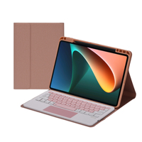 Sarung Tablet Papan Ketik untuk Xiaomi Pad 5 Pro Casing 11 2021 Mipad 5 Papan Ketik Nirkabel dengan Papan Ketik Mouse Sentuh Bantalan Sentuh
