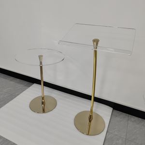 Soporte de podio acrílico dorado <span class=keywords><strong>Atril</strong></span> de podio de iglesia <span class=keywords><strong>para</strong></span> restaurantes Bodas Oficina y Aula - Product Image 1
