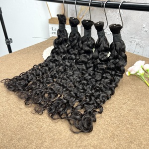Cabello Virgen Crudo Camboyano a Granel, Ondulado Italiano, Cabello Ondulado al Agua para <span class=keywords><strong>Trenzas</strong></span> Boho, Extensiones <span class=keywords><strong>de</strong></span> Cabello Humano a Granel - Product Image 6
