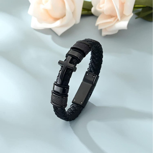 Edelstahl Kremations-Schmuck Kreuz-Urnen-Armband für Asche für Frauen Männer Andenken Gedenk-Manschettenarmband - Product Image 6