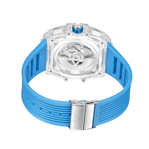 Reloj Mecánico Automático de Lujo ONOLA ON3835D, Nuevo Modelo de Doble Esfera, Correa de Silicona, Resistente al Agua, para Hombre - Product Image 5