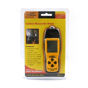 Détecteur de monoxyde de carbone industriel AS8700A, détecteur de gaz numérique avec écran LCD haute résolution, alarme sonore et lumineuse - Product Image 6