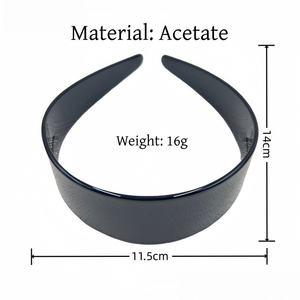 Serre-tête large en acétate écaille de tortue, épingle à cheveux rétro imprimé léopard ambre, accessoire capillaire tendance du moment - Product Image 6