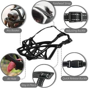 <span class=keywords><strong>Muselière</strong></span> souple pour chiens <span class=keywords><strong>de</strong></span> taille moyenne à grande, petite <span class=keywords><strong>muselière</strong></span> en forme <span class=keywords><strong>de</strong></span> panier pour empêcher les morsures, permet la respiration, la boisson, <span class=keywords><strong>muselière</strong></span> respirante pour chien - Product Image 2