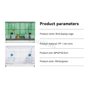 Fabrika toptan yüksek kalite lüks metal kuşlar kafes çok katmanlı taşınabilir kuş üreme kafesi istiflenebilir kuş kafesi - Product Image 3