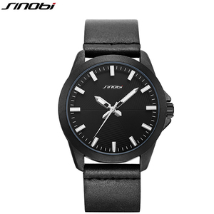 <span class=keywords><strong>Montre</strong></span> à quartz de luxe <span class=keywords><strong>pour</strong></span> <span class=keywords><strong>homme</strong></span> Sinobi, 43 mm, design simple, aiguilles lumineuses, <span class=keywords><strong>bracelet</strong></span> en cuir, mouvement <span class=keywords><strong>SEIKO</strong></span> S9804G - Product Image 2