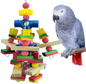 Jouets perroquet adaptés aux perroquets gris africains cacatoès bébé aras perroquets et autres jouets d'oiseaux de petite et moyenne taille