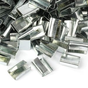 Wallepac PP/vật nuôi vành đai mở răng cưa con dấu cho 5/8 "dây đeo Chiều rộng dải đóng đai Clip nhựa <span class=keywords><strong>Poly</strong></span> đóng đai kim loại khóa - Product Image 4