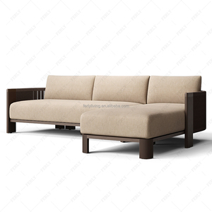 Divano in alluminio a forma di L leggero felly <span class=keywords><strong>con</strong></span> cuscini ad asciugatura rapida e contenitore compatto per <span class=keywords><strong>balcone</strong></span> piccolo Patio - Product Image 2