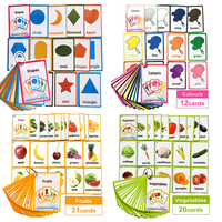 Service d'impression de cartes d'apprentissage phonétique laminées de haute qualité, personnalisées, cartes flash en papier sur mesure, écologiques et durables