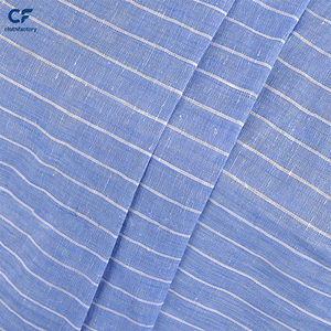 Vente directe usine de <span class=keywords><strong>tissu</strong></span> en <span class=keywords><strong>lin</strong></span> pur rayé 14 fils, tissé, pour chemises et robes en <span class=keywords><strong>lin</strong></span> avec motifs à carreaux - Product Image 3