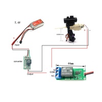 Taidacent Contrôleur de lumière de navigation haute tension 3.3V 5V 12V K1 1CH PWM Relais de signal de télécommande pour avion RC
