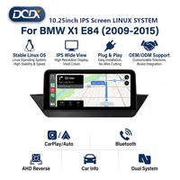 Écran système Linux 10,25 pouces pour BMW X1 E84 2009-2015, lecteur multimédia sans fil CarPlay Android Auto, navigation GPS, unité principale