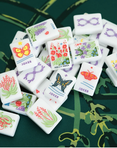 Custom American Mahjong Tiles Acrylic Melamine Game Set Durable Portable for Home <b>Entertainment</b> - Product Image 4